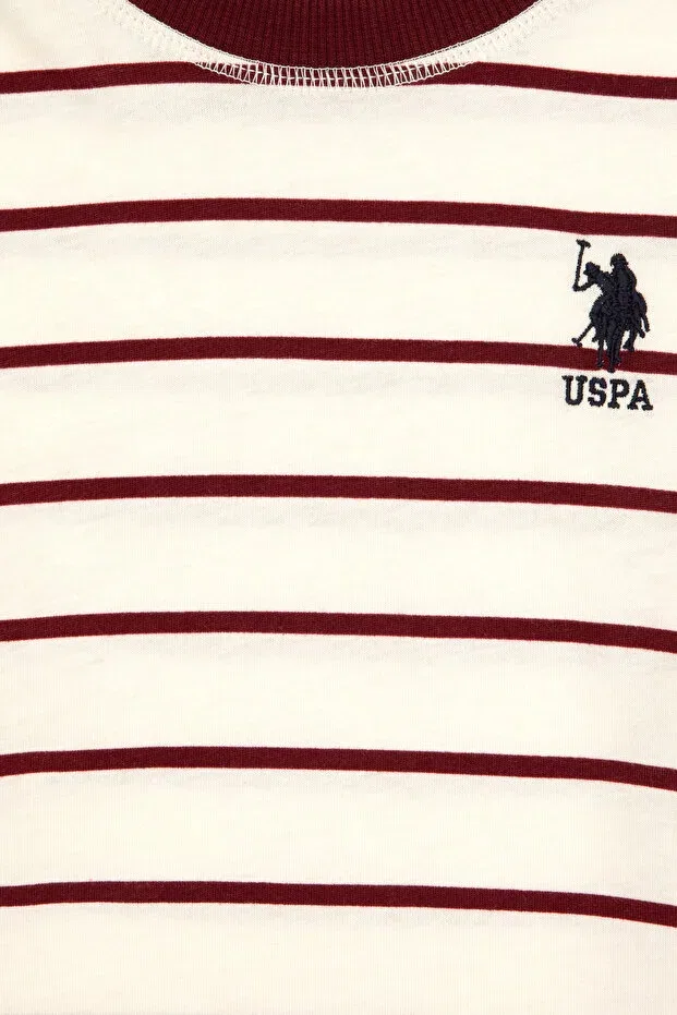 Детское худи с длинным рукавом U.S. Polo Assn., Burgundy — фото 4