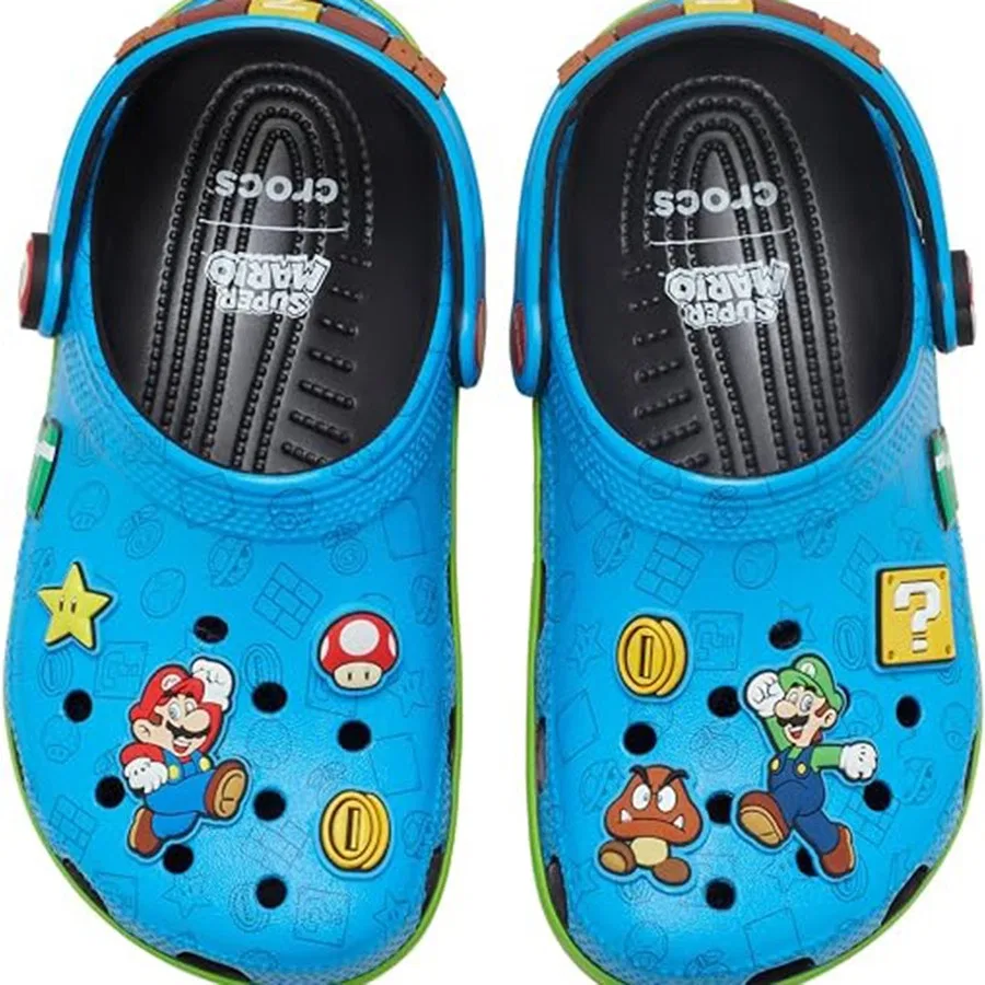Детские сабо с принтом Super Mario Classic Clog, Crocs, Разноцветный — фото 3