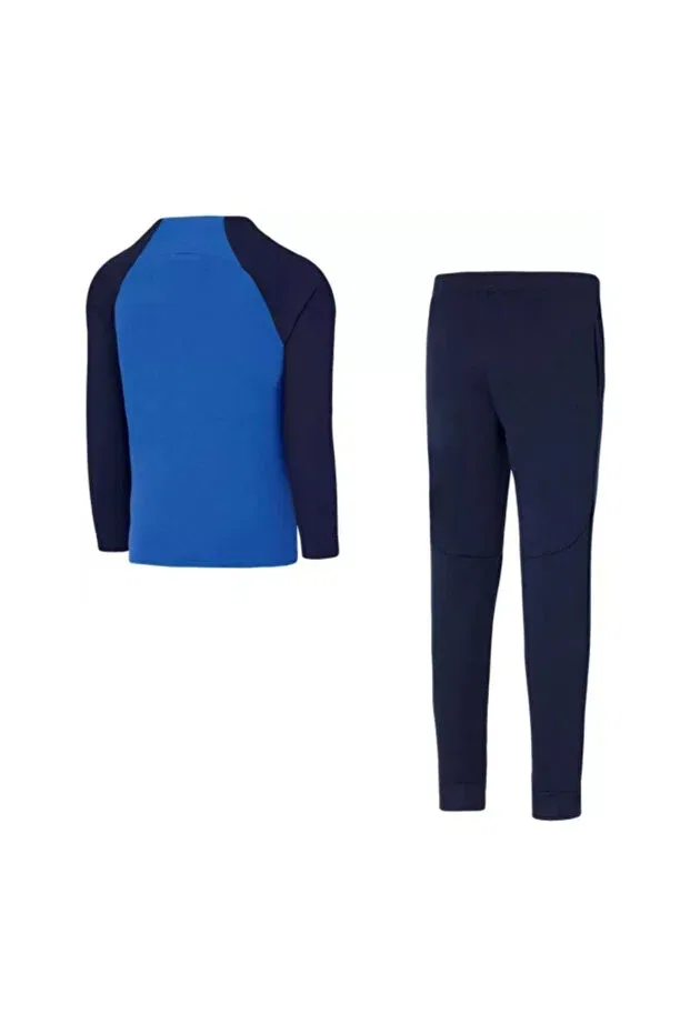 Детский спортивный костюм для девочек с длинным рукавом Nike, Blue - Navy Blue — фото 4