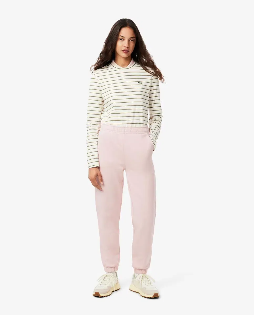 Женские джоггеры из футера с принтом Lacoste, Salmon