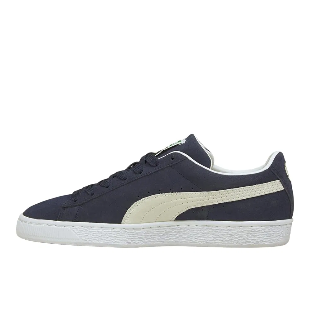 Детские кроссовки для девочек на шнуровке Classic Suede + PUMA, Peacock Blue White — фото 3