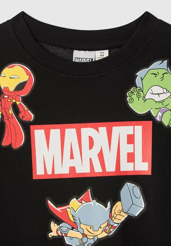 Свитшот с принтом Marvel Terranova, черный — фото 4