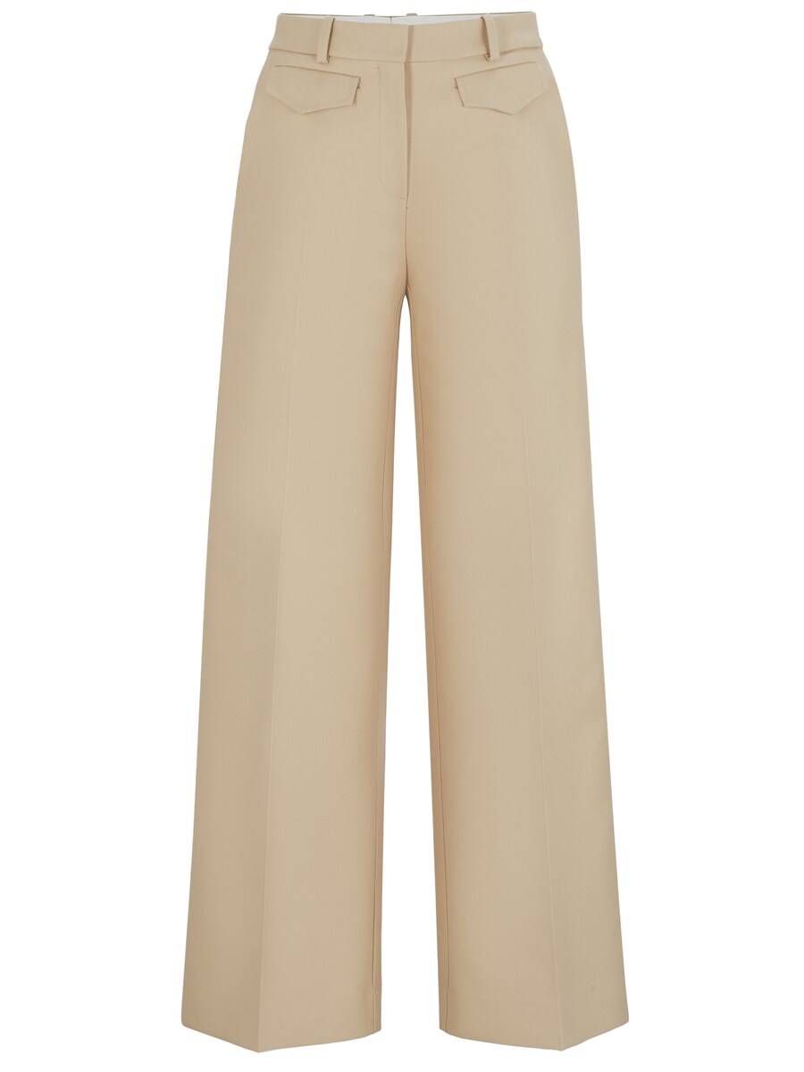 

Брюки BOSS Loose fit Pleated Pants Tafeli, бежевый