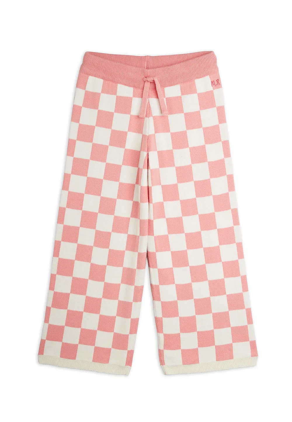 Шахматные клетчатые брюки унисекс Mini Rodini, Pink