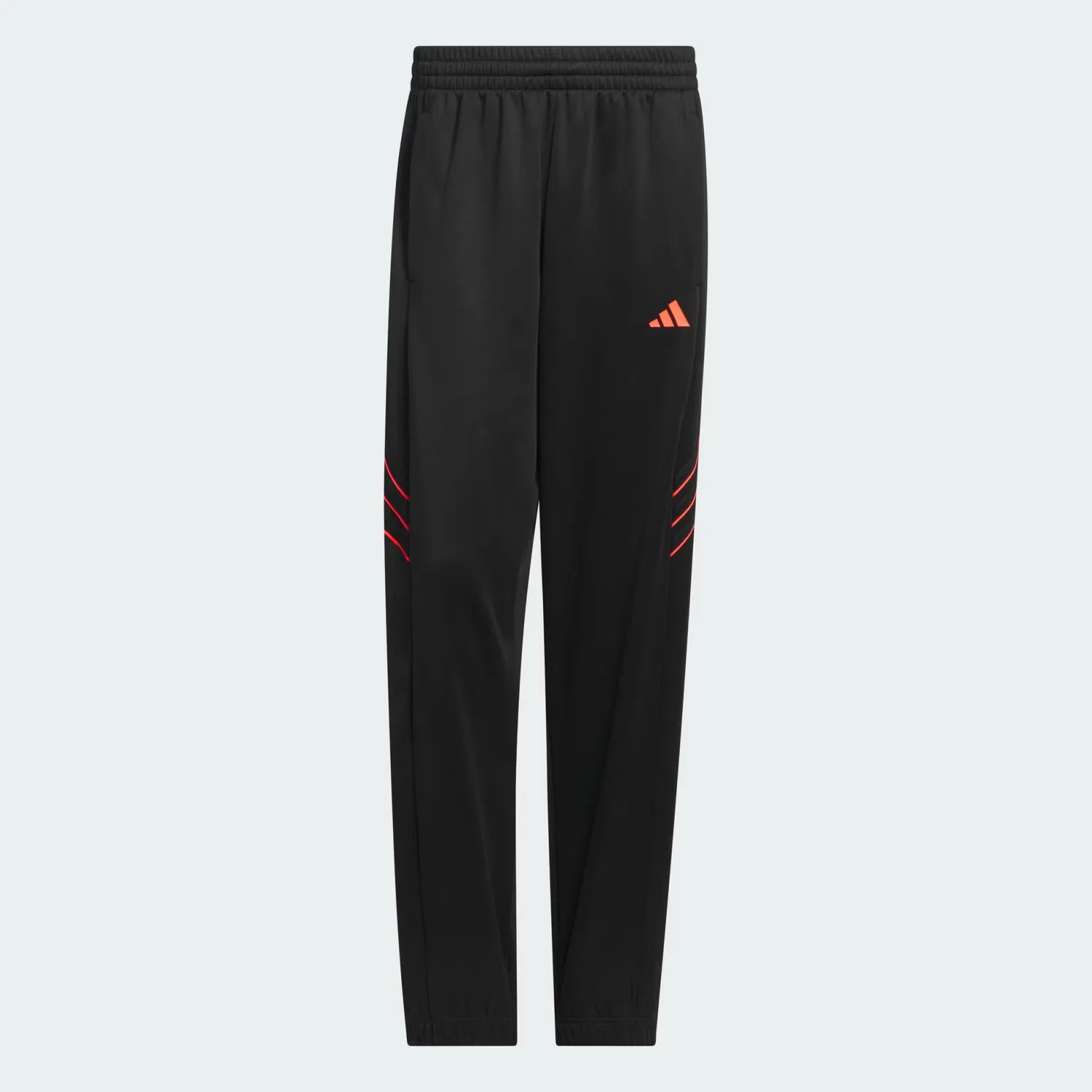 Мужские флисовые спортивные штаны Crazy Warm, Adidas Performance, черный/Solar Turbo — фото 4