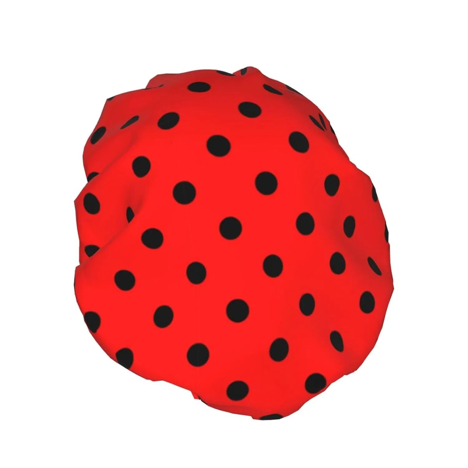 Шапочка для душа Double Layer Waterproof PanaRL, Red Dot — фото 2