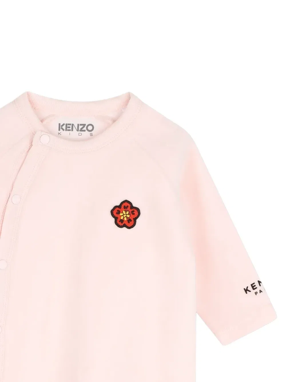 Пижама с нашивкой Boke Flower Kenzo Kids, розовый — фото 3