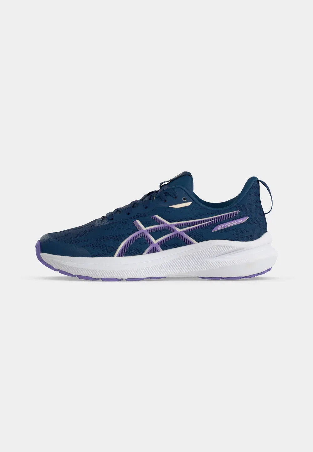 Gt 1000 14 унисекс - кроссовки для бега по улицам Asics, Independence Blue/Faded Plum — фото 2
