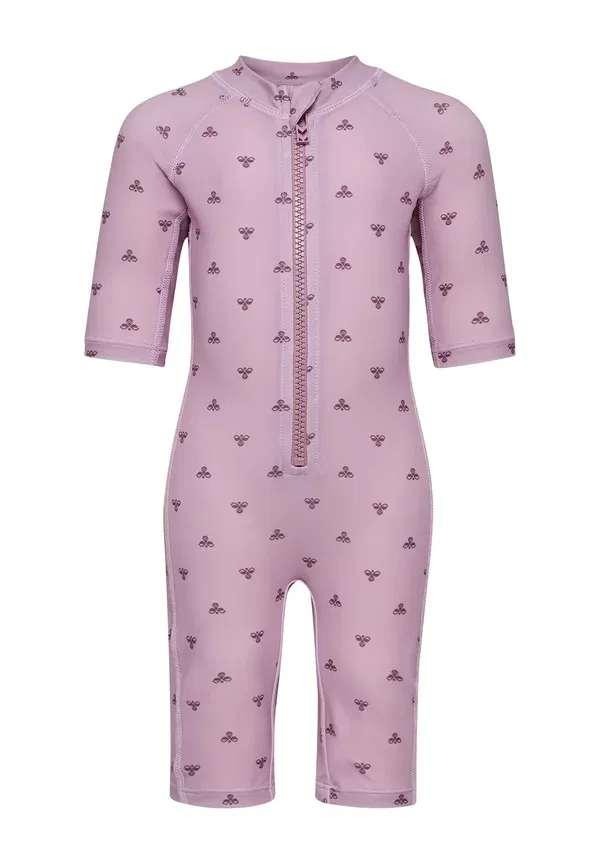 Купальник Hummel Hmlmini bee aop swimsuit 3/4 sl swimsuit, сиреневый