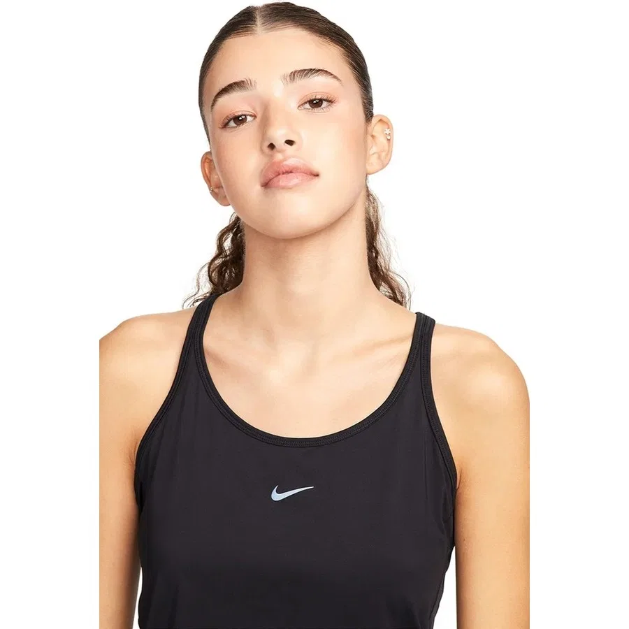 Женский топ-безрукавка с принтом One Classic Dri Fit Nike, Черный — фото 3