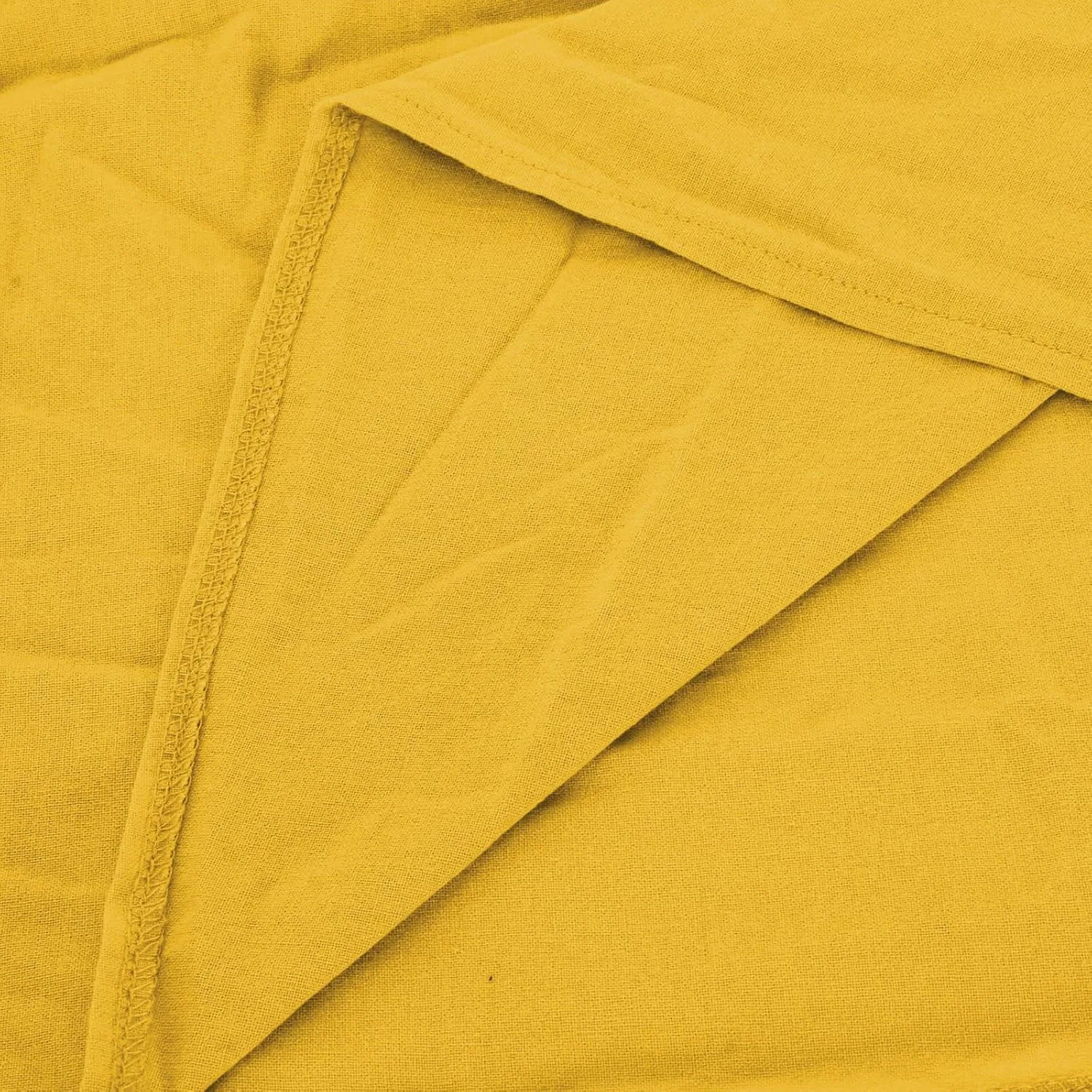 Женское летнее макси-платье свободного кроя из льна, Yellow — фото 3