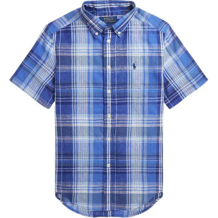 Детская рубашка с принтом Polo Ralph Lauren, Blue Multicolor