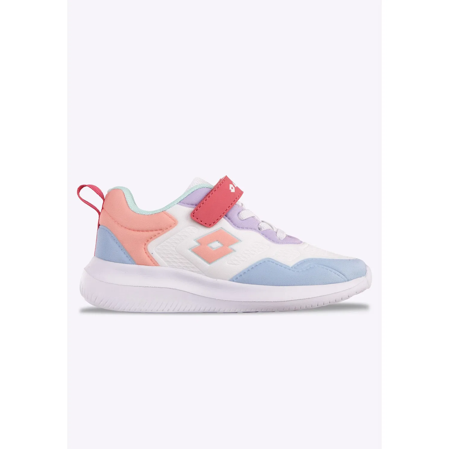 Детские кроссовки на липучках lotto, White/Lt.Blue