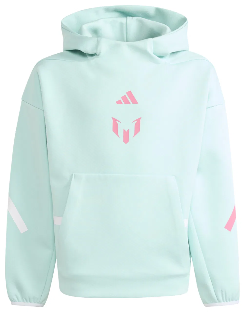 Худи для мальчиков Messi Z.N.E. Adidas, цвет Semi Flash Aqua — фото 4