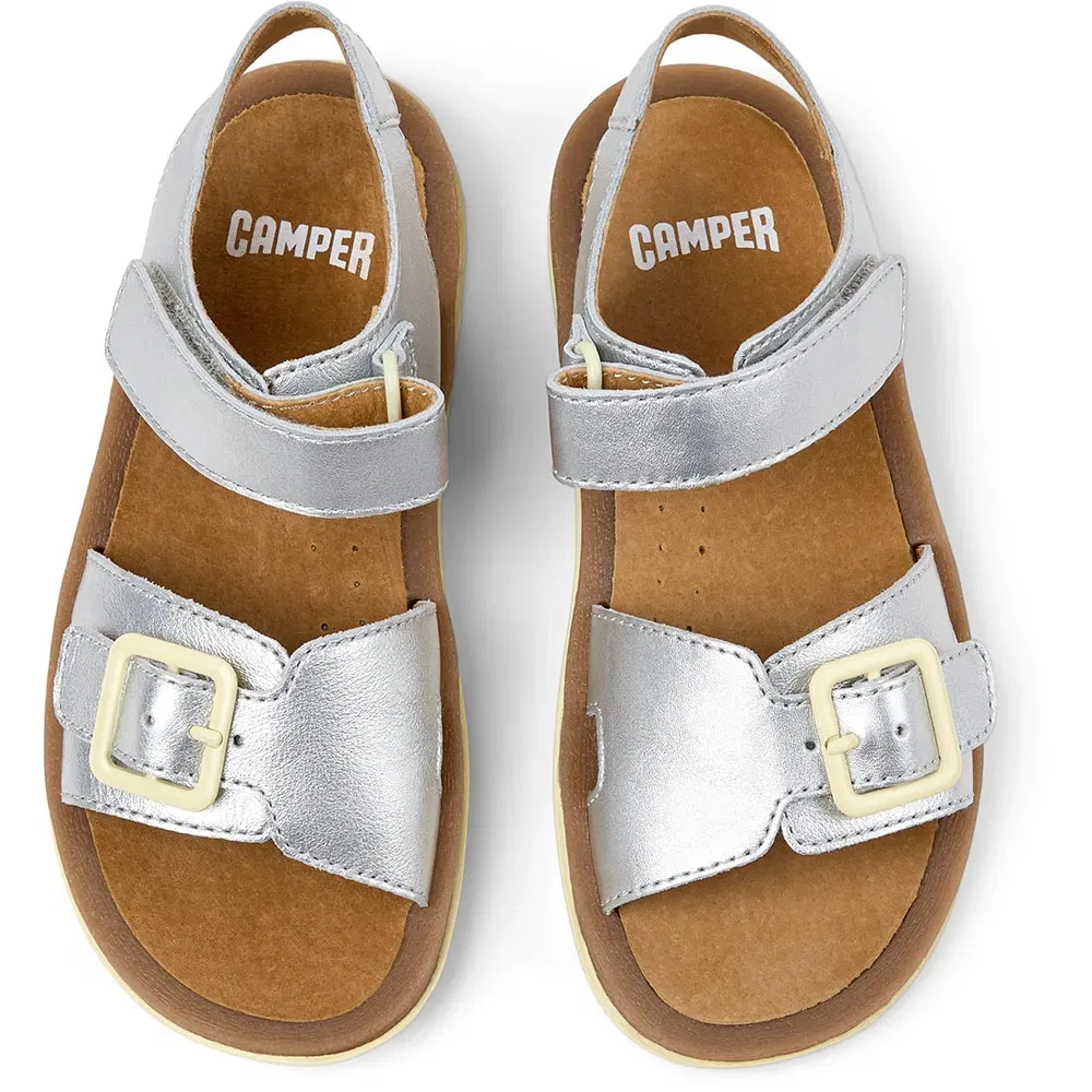 Сандалии Bicho Camper, серебро — фото 3