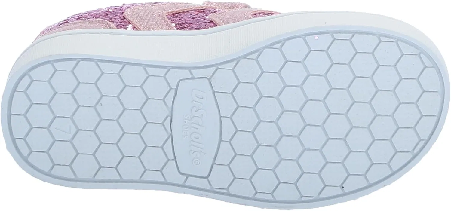Детские кроссовки для девочек Madison Play Dr.Scholl's SHOES, Hot Pink Metallic Glitter — фото 4