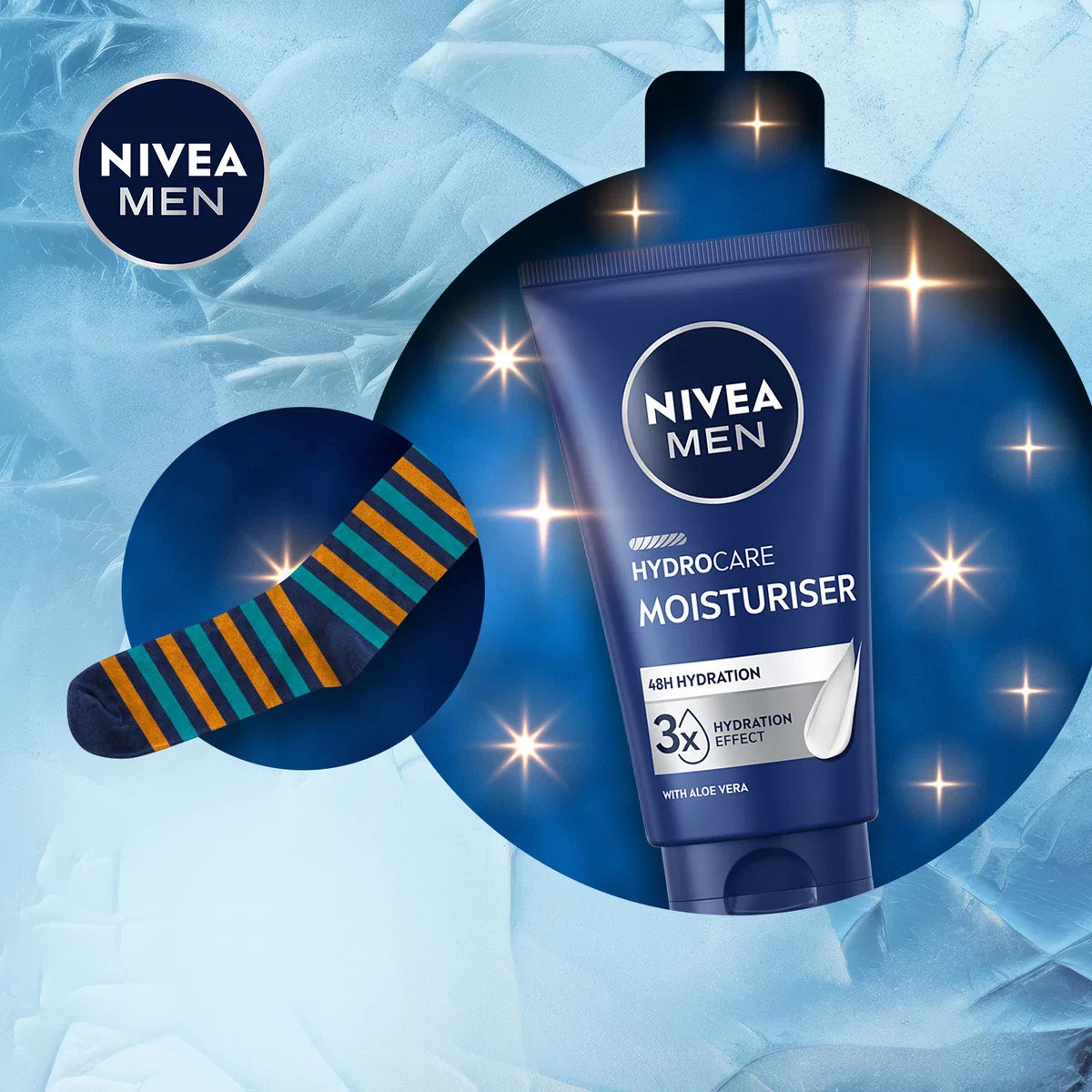 Набор косметики для мужчин Feel Recharged Nivea, Black Burgundy Floral — фото 4