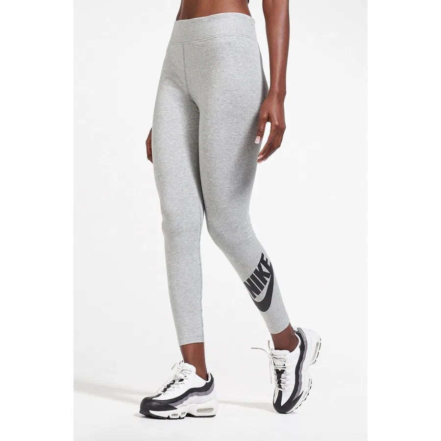 Леггинсы спортивные с принтом Nike Sportswear Club High Rise, Серый