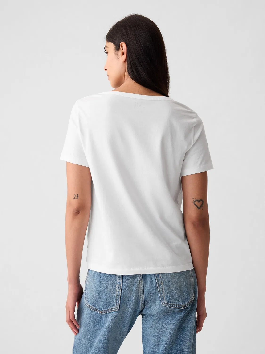 Футболка с v-образным вырезом Vintage Soft Gap, белый — фото 2