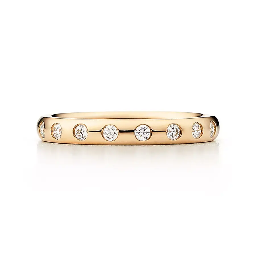 

Кольцо Tiffany & Co. x Elsa Peretti Stacking Band, золото/бриллиант