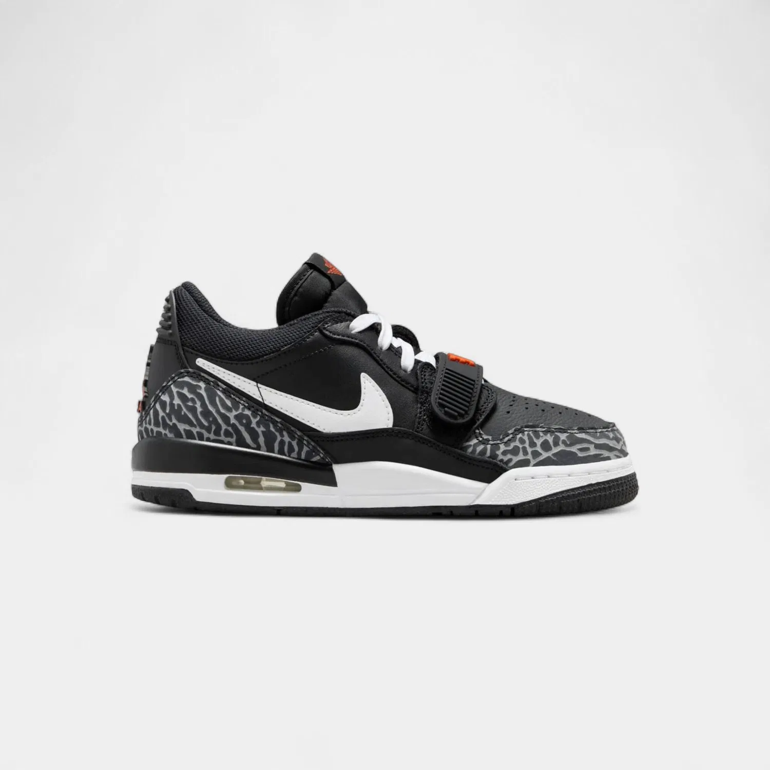 Детские кроссовки с принтом Jordan Legacy 312 Low Black White Safety Orange, Orange