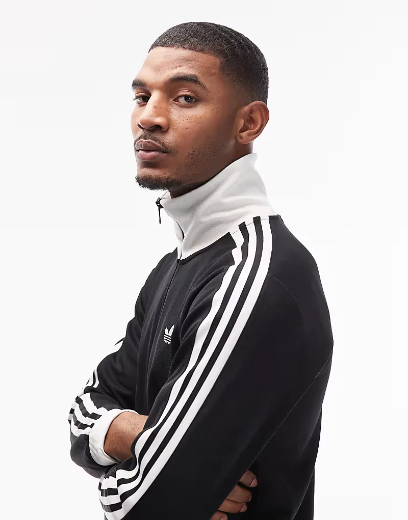 Куртка спортивная Classic Adidas Originals, черный/белый — фото 4