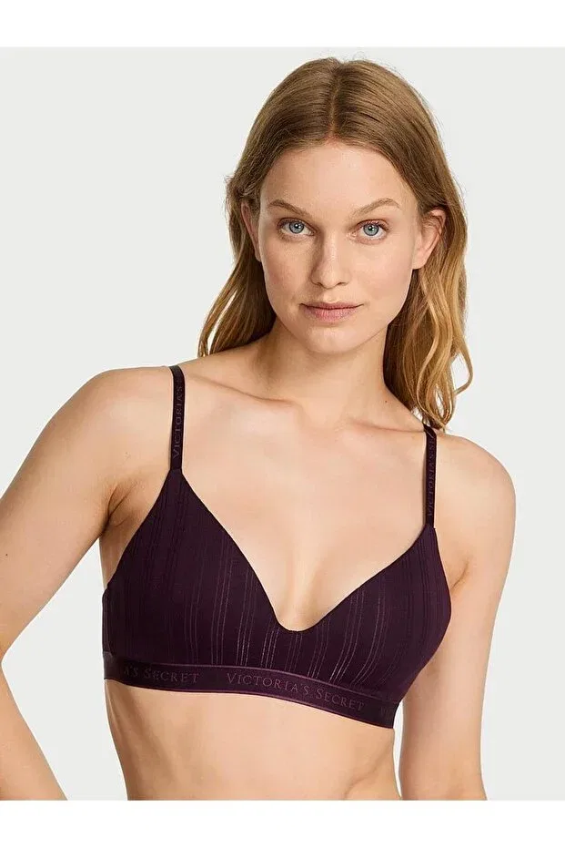 Женский бюстгальтер без косточек Ultra thin modal lightly padded supportive wirefree bra Victoria'S Secret, Winter Wine