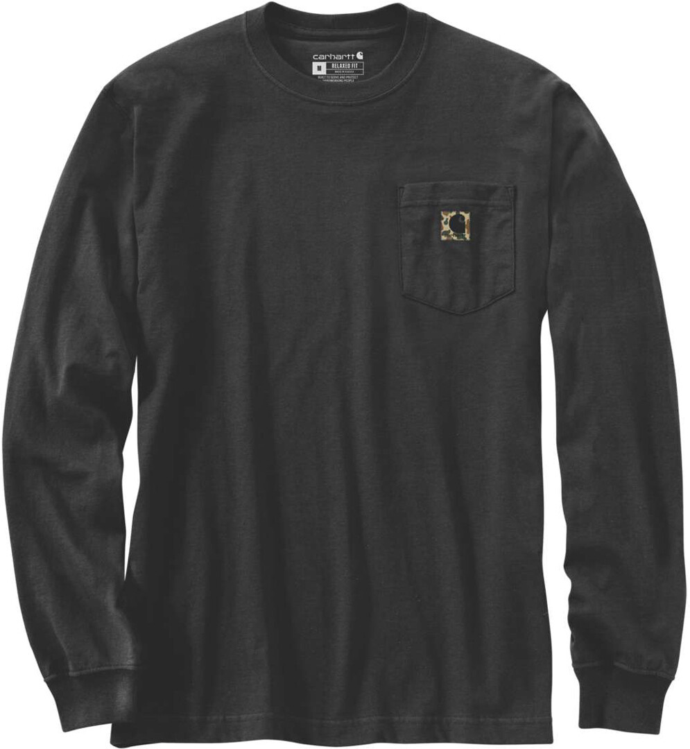 

Лонгслив Carhartt Pocket Camo Graphic, черный