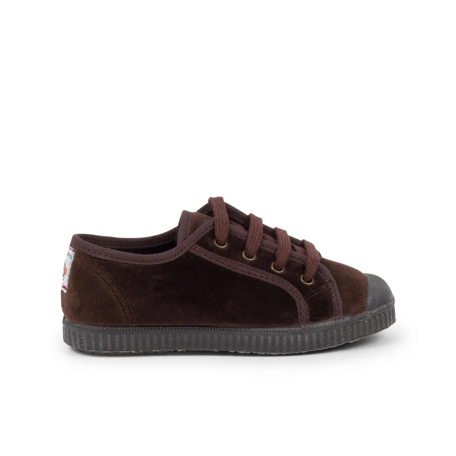 Детские туфли из велюра со шнуровкой Pisamonas, Brown