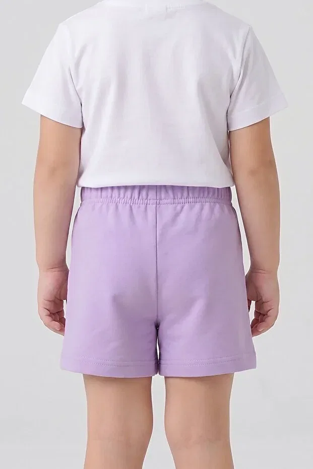 Детские шорты для девочек хлопковые Dmb Boys & Girls, Lilac — фото 3