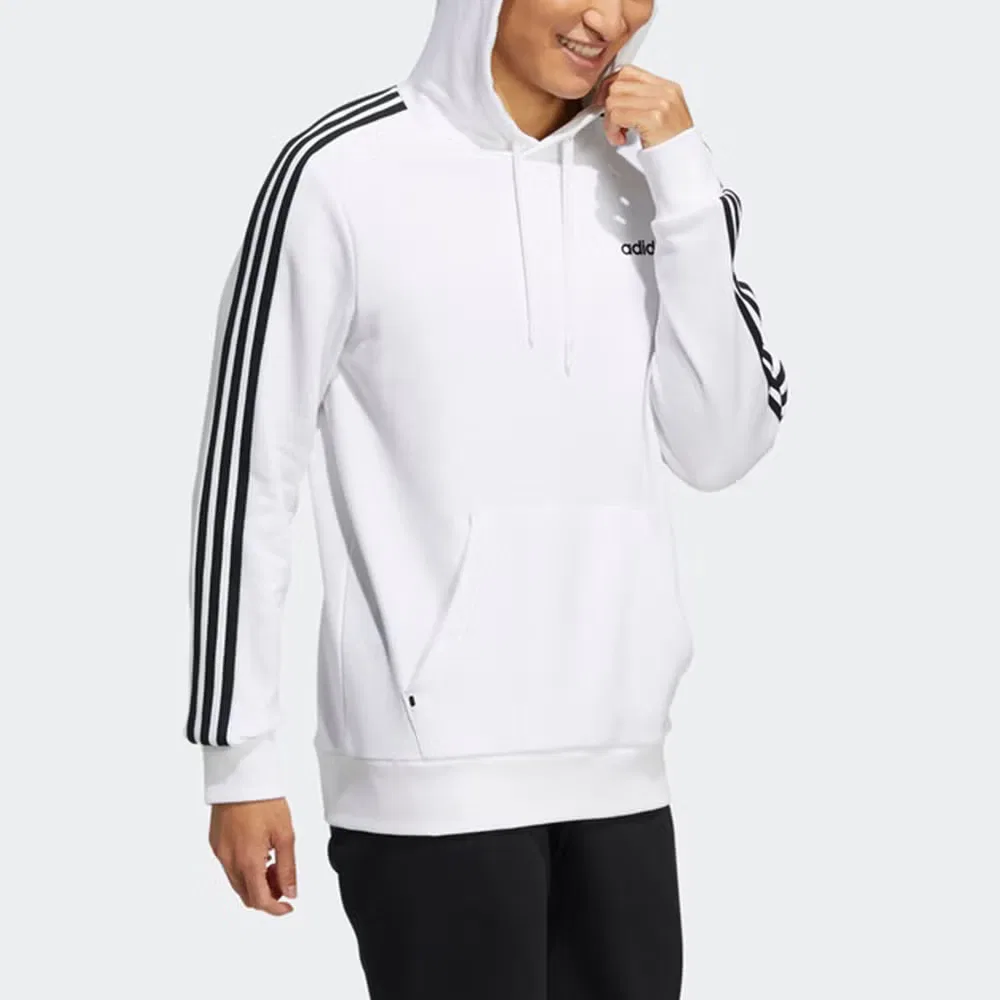 Худи с боковыми полосками Neo casual sports hooded side stripe Adidas, белый — фото 3