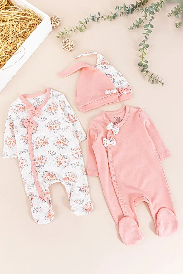 Детский комбинезон с длинным рукавом с принтом Babymod, Pink