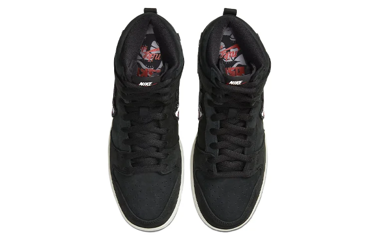 Кроссовки Nike Dunk SB High, черный/белый — фото 4
