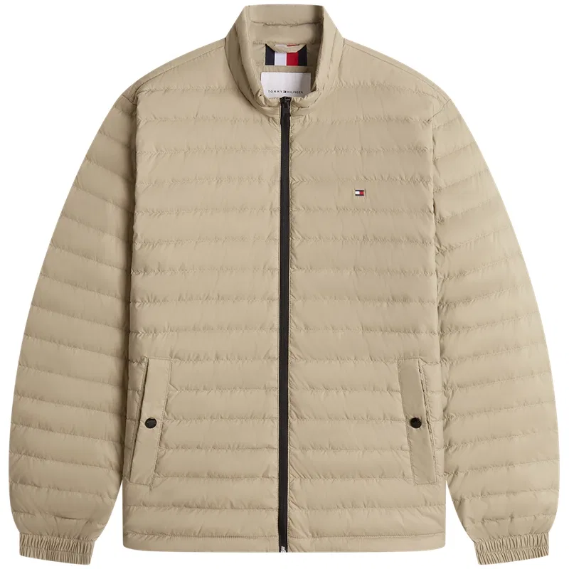 Мужская куртка-пуховик с воротником-стойкой Tommy Hilfiger, Navy Blue DW5 — фото 3