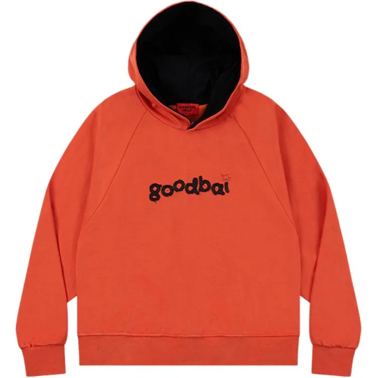 Детская толстовка с длинным рукавом GOOD BAI, Orange Red