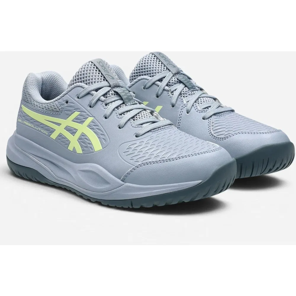Детские теннисные кроссовки Asics Gel-Resolution X Gs, серые — фото 3