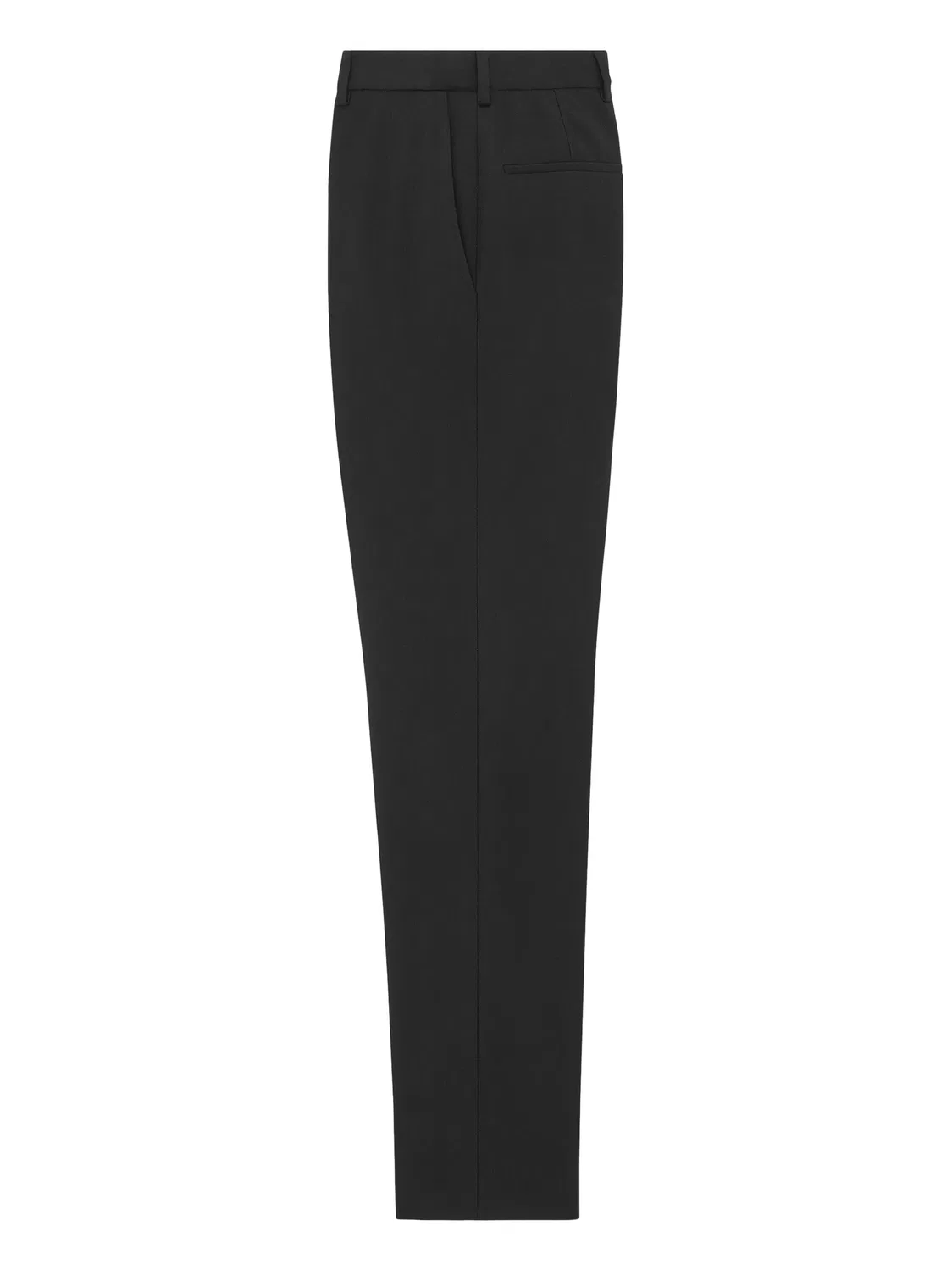Брюки строгого кроя из вирджинской шерсти Saint Laurent, черный — фото 2