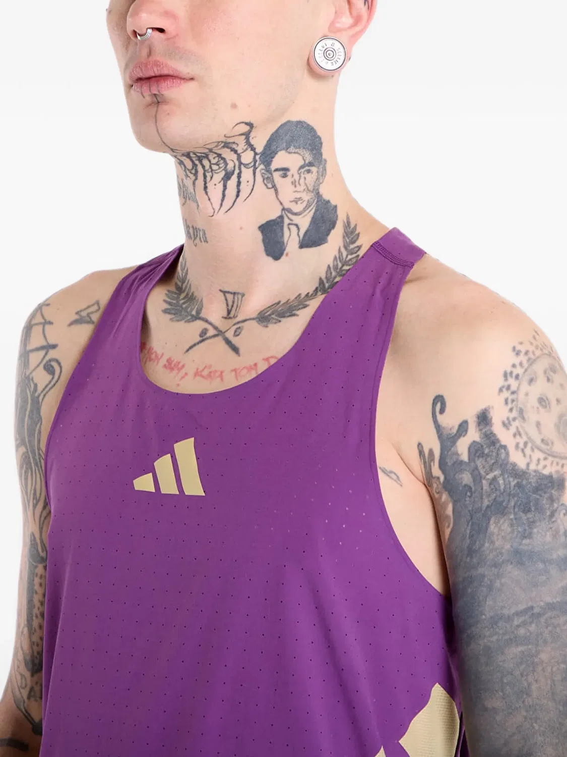 Майка Road To Records фиолетовая Adidas, фиолетовый — фото 2