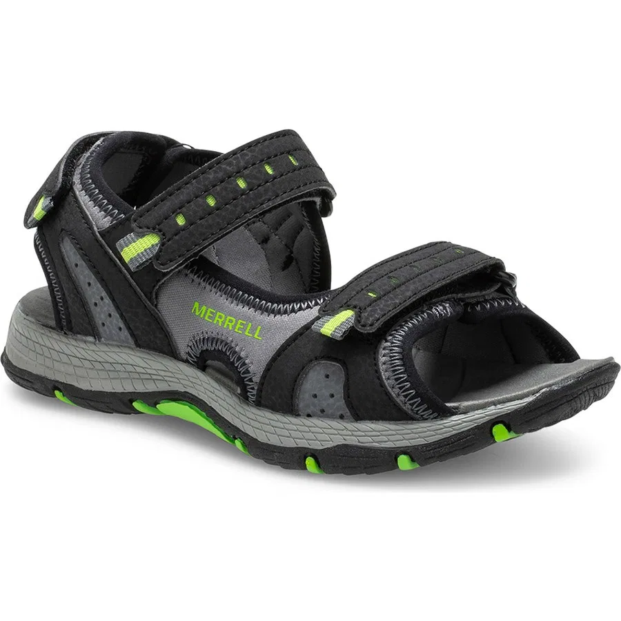Сандалии детские с быстросохнущим верхом Panther 2.0 Merrell, Черный — фото 2