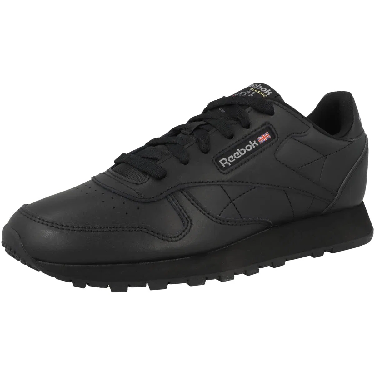 Детские кроссовки для мальчиков кожаные Classic Leather Reebok, Core Black Core Black — фото 4