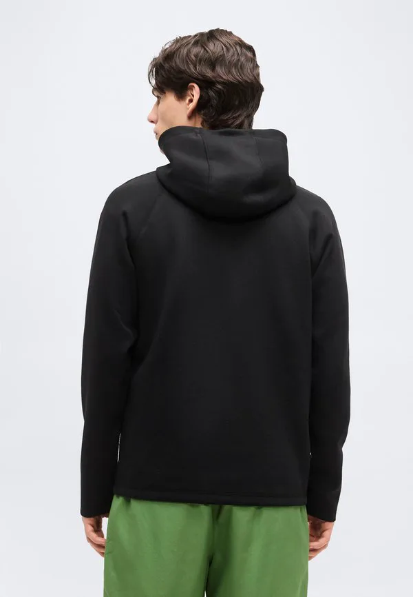 Куртка с капюшоном, классическая толстовка на молнии Lacoste Sport, Black — фото 3