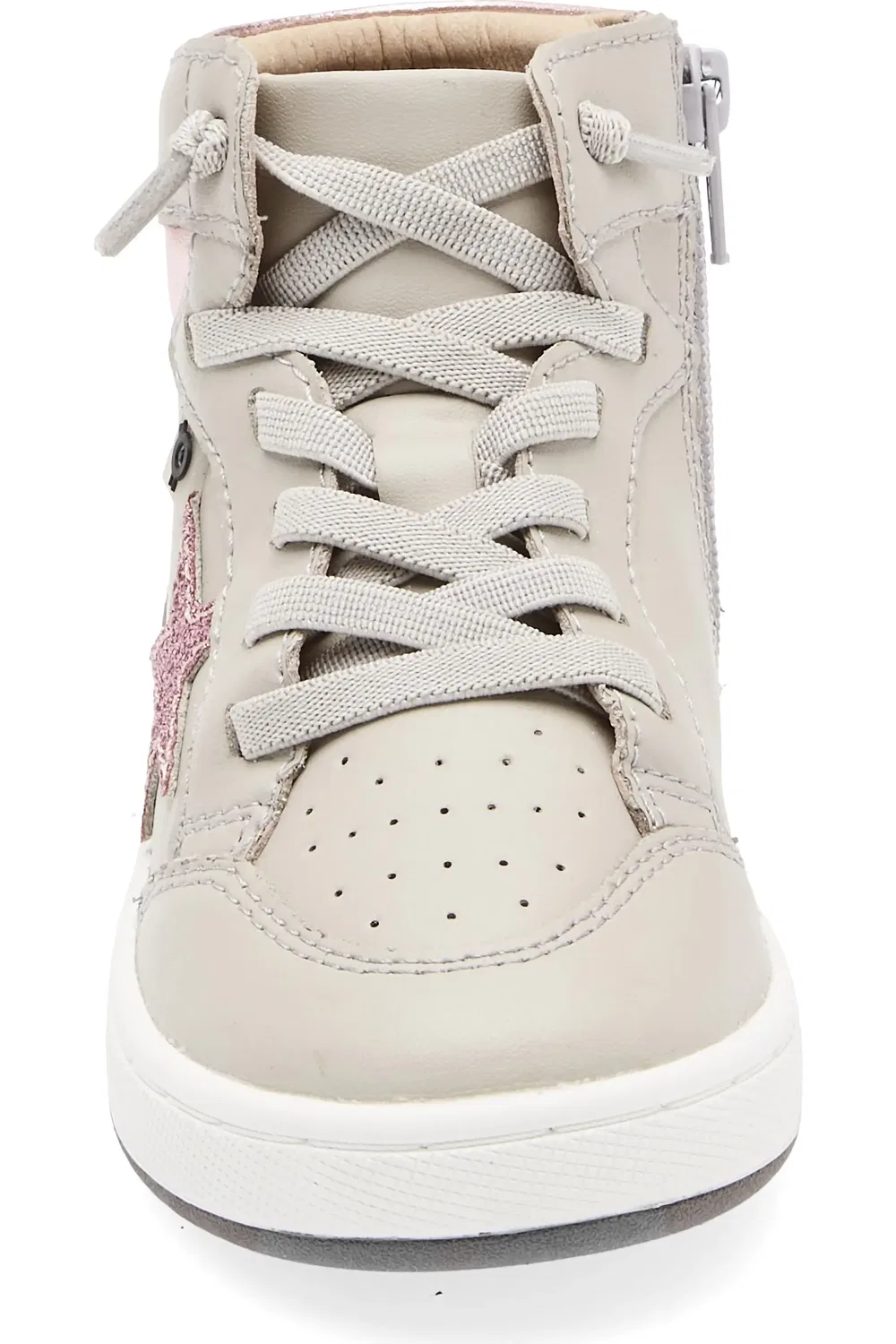 Детские кроссовки высокие водонепроницаемые Starling Metallic Old Soles, Gris/Pink Frost/Glam Pink — фото 4