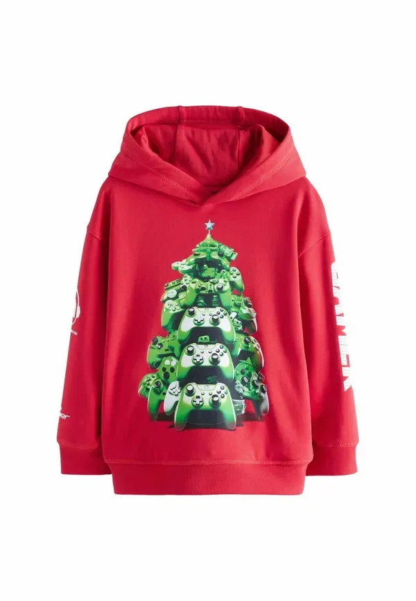 Худи с принтом Christmas graphic Next Red, красный