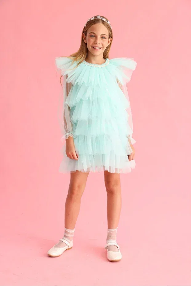 Детское платье для девочек из фатина Laura Le Mabelle, Mint