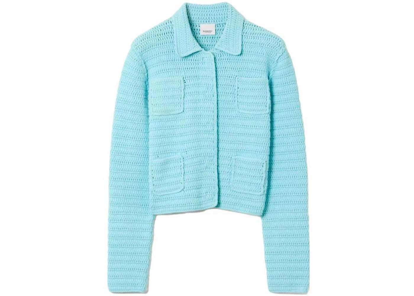 Женский жакет вязаный крючком Burberry, Blue