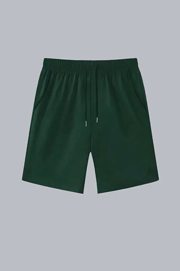 Детские шорты для девочек широкие с завязками Cm Buseyiz, Dark Green