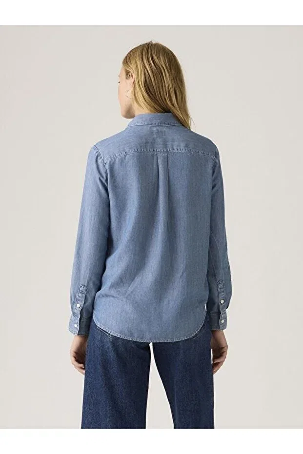 Женская рубашка с длинным рукавом Elaine utility shirt Levi'S, Blue — фото 3