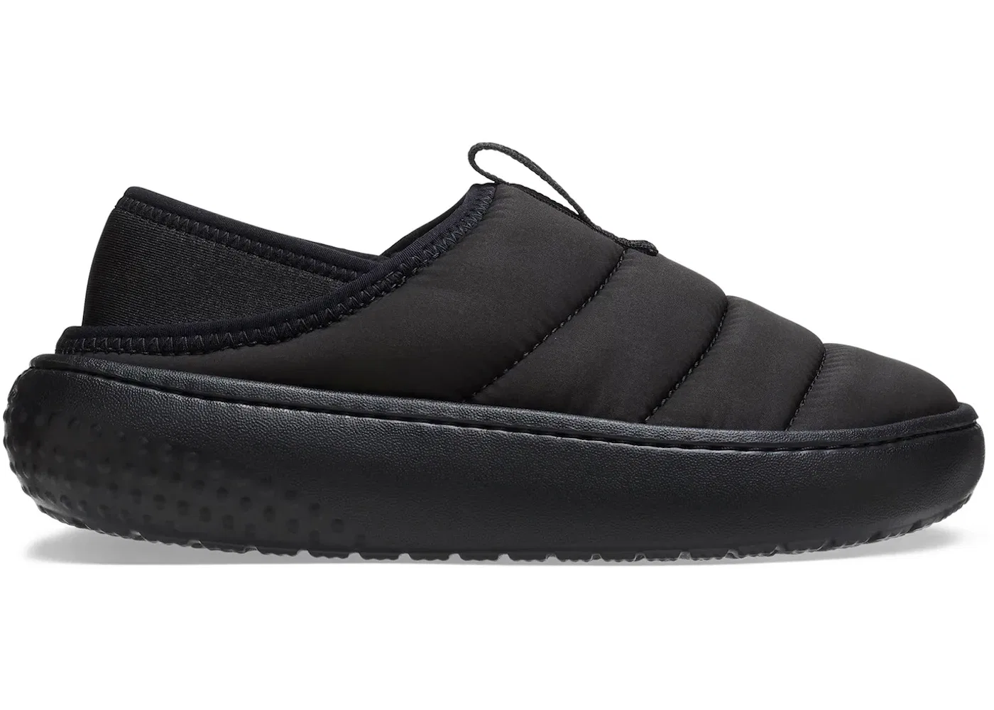 Детские тапочки с подкладкой Crocs Classic Puff Moc, Black