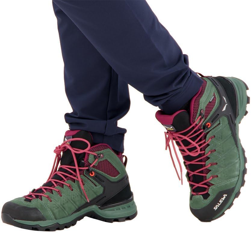 Мужские водонепроницаемые треккинговые и походные ботинки Salewa Alp Mate Mid, зеленый — фото 2