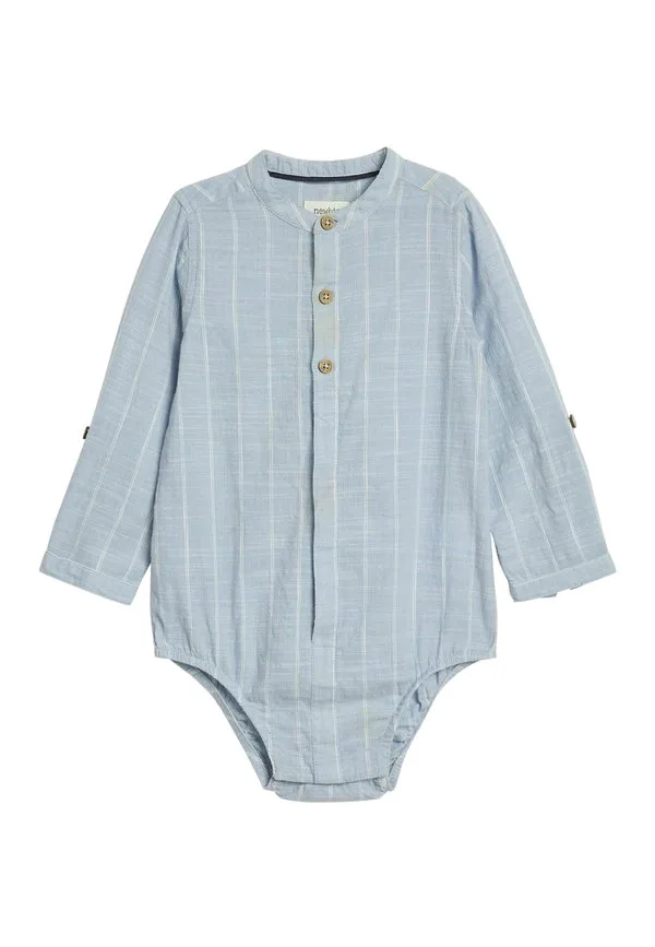 Полосатая рубашка с длинными рукавами, боди Newbie, Blue — фото 3